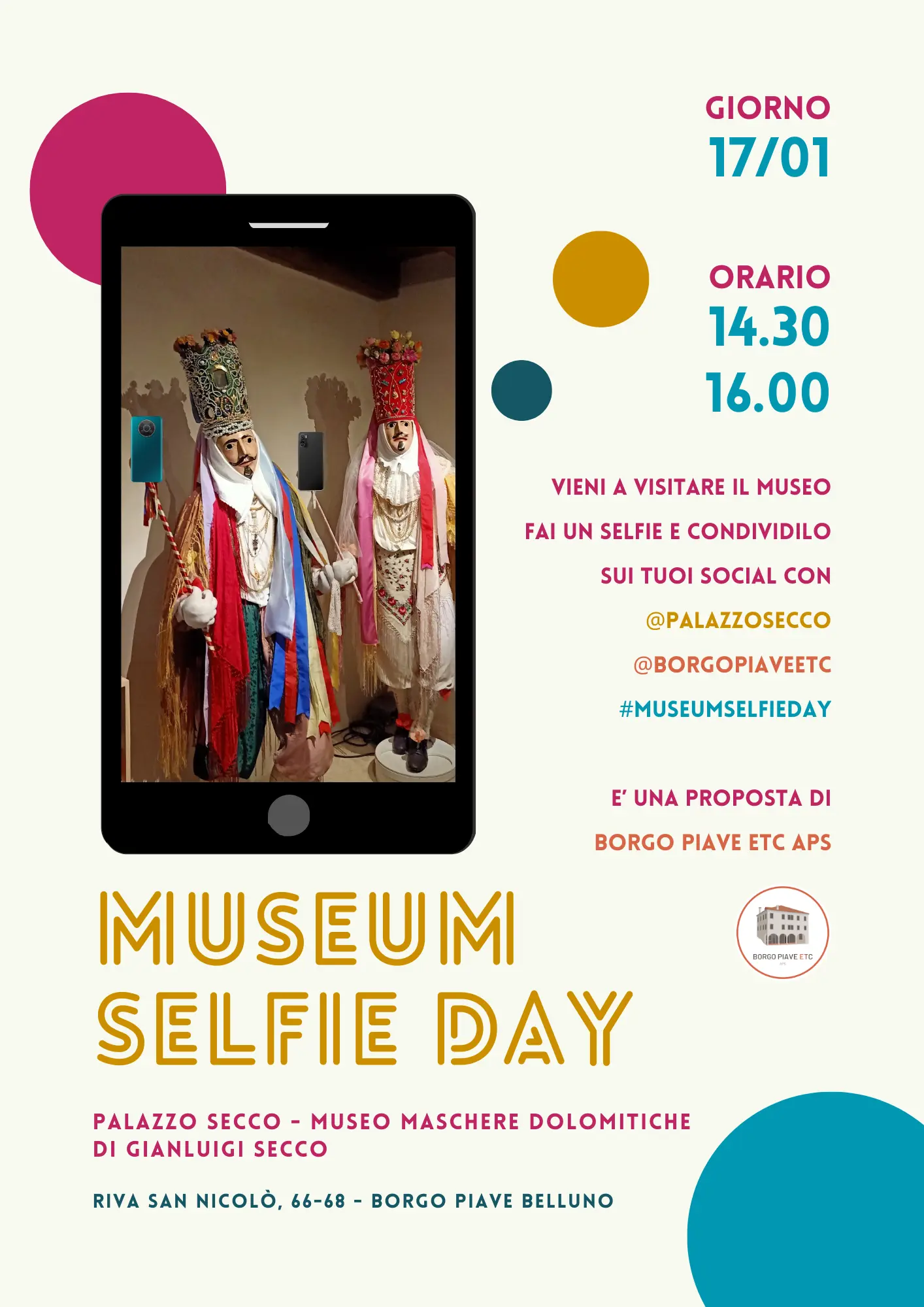 locandina evento - Locandina Museum selfie day